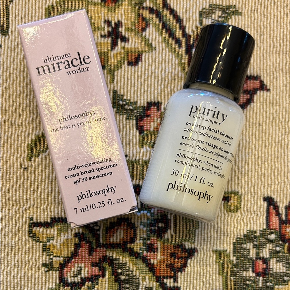 NWT Philosophy Ultimate Miracle Worker and Purity Cleanser Set